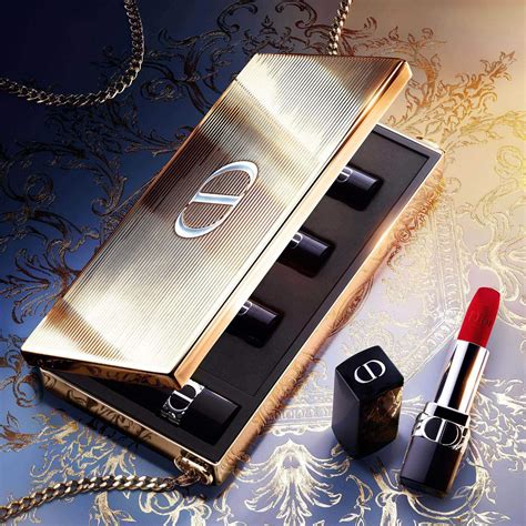 rouge dior minaudière clutch: lipstick collection case|Dior rouge clutch.